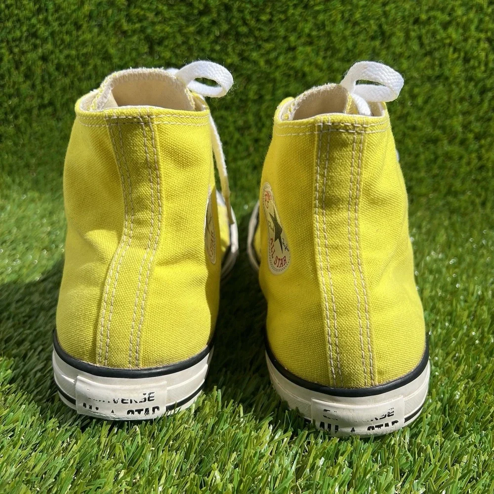 Converse Shoes Men Size 9 Chuck Taylor All Star Hi High Top Fresh Yellow 155738F